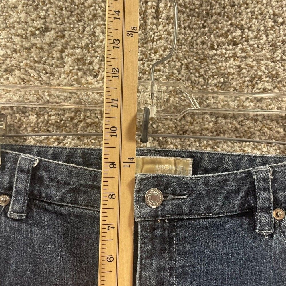 Michael Kors Jeans Womens 10 Blue Denim Pants Bootcut Preppy Pockets‎ Cotton - Picture 4 of 11